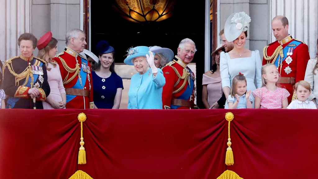 La Familia Real británica en el Trooping The Colour 2018.