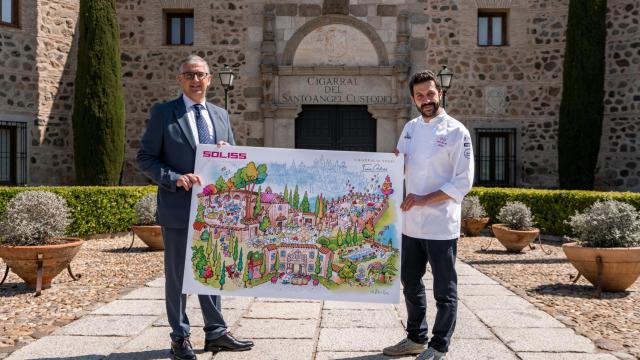 José Javier del Cerro e Iván Cerdeño en el Cigarral del Ángel de Toledo.