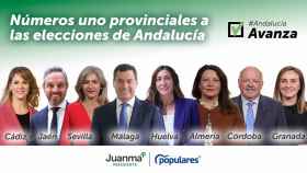 Cabezas del lista de PP para las elecciones andaluzas.