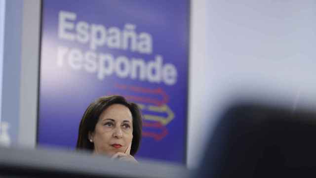 La ministra de Defensa, Margarita Robles, comparece ante los medios después del Consejo de Ministros.
