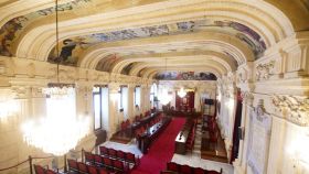 Imagen del Salón de Plenos del Ayuntamiento de Málaga.