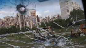 Destrozos en Járkov tras los ataques de Rusia.