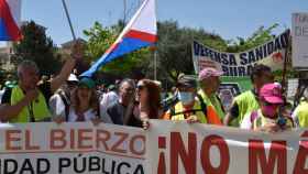 Manifestación de la Plataforma del Valle de Laciana y el Bierzo en Valladolid