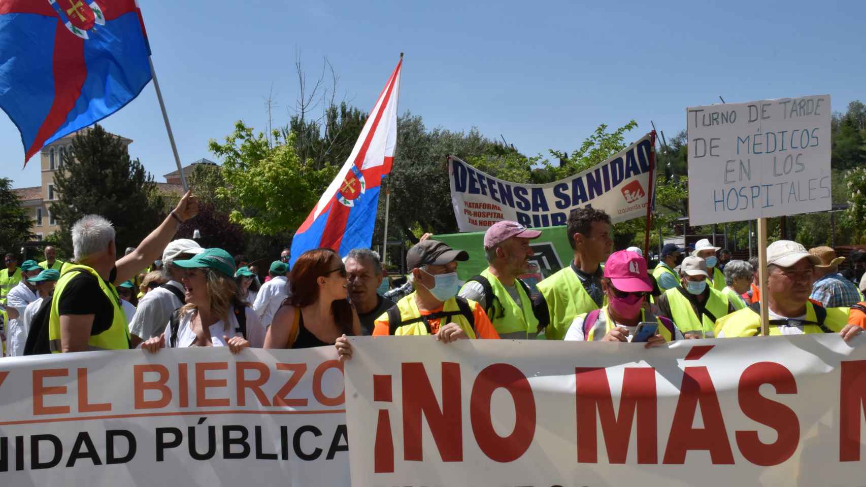 Manifestación de la Plataforma del Valle de Laciana y el Bierzo en Valladolid