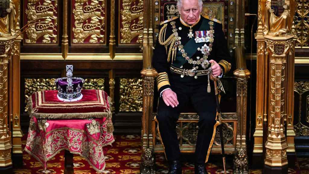 Carlos de Inglaterra en la apertura del Parlamento.