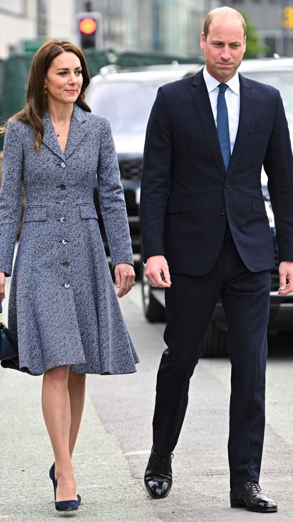 Kate Middleton y Guillermo de Inglaterra, en Manchester.