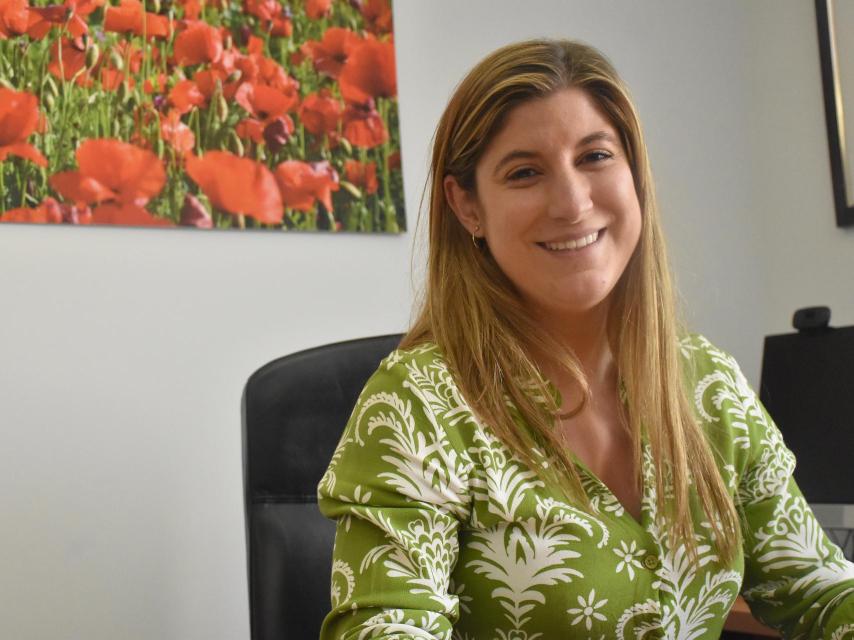 Raquel Alonso durante la entrevista