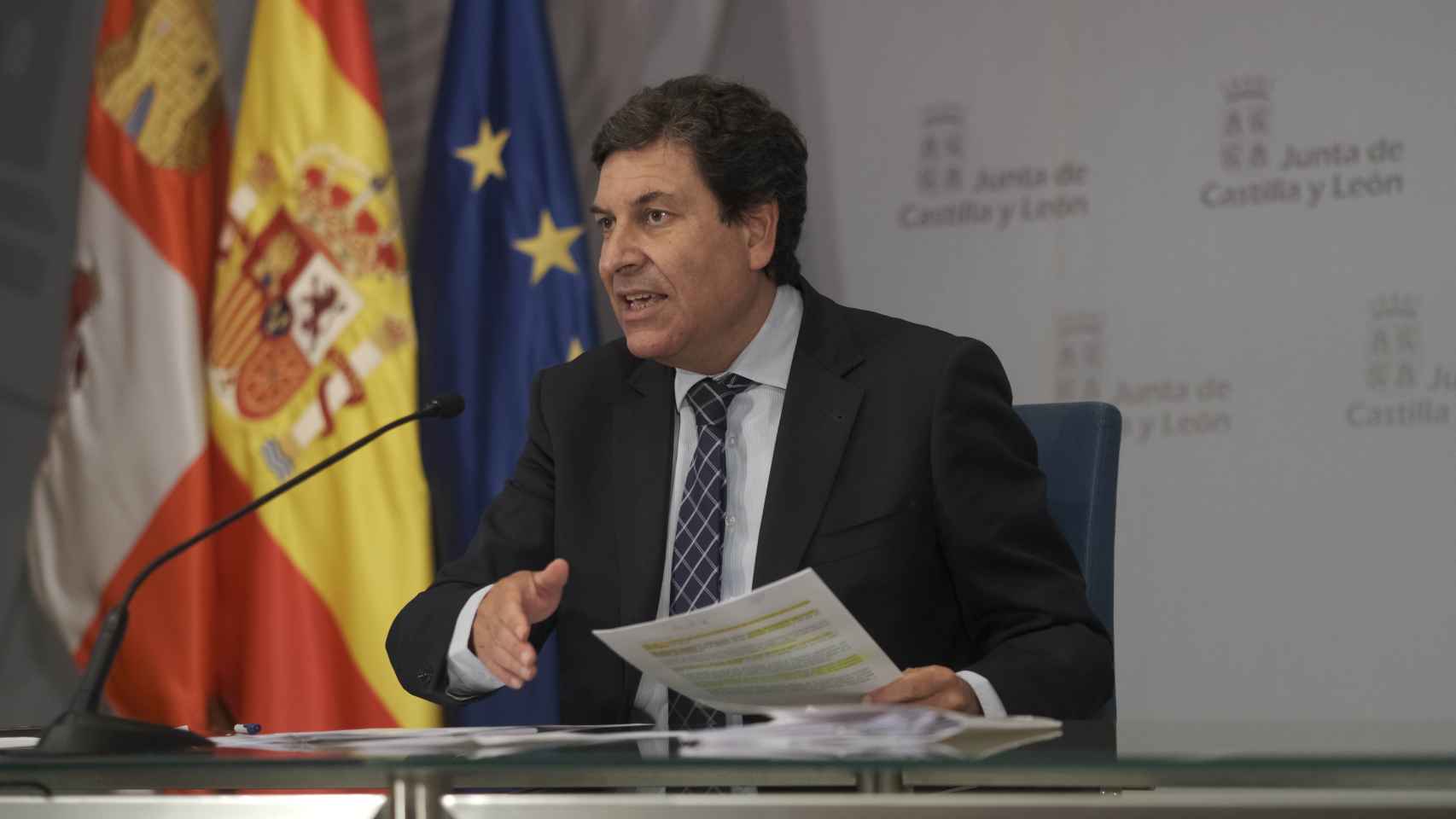 El consejero portavoz de la Junta, Carlos Fernández Carriedo