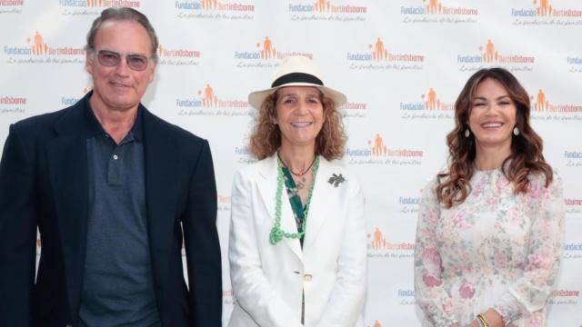 Bertín Osborne, la infanta Elena y Fabiola Martínez en la presentación de +Family.