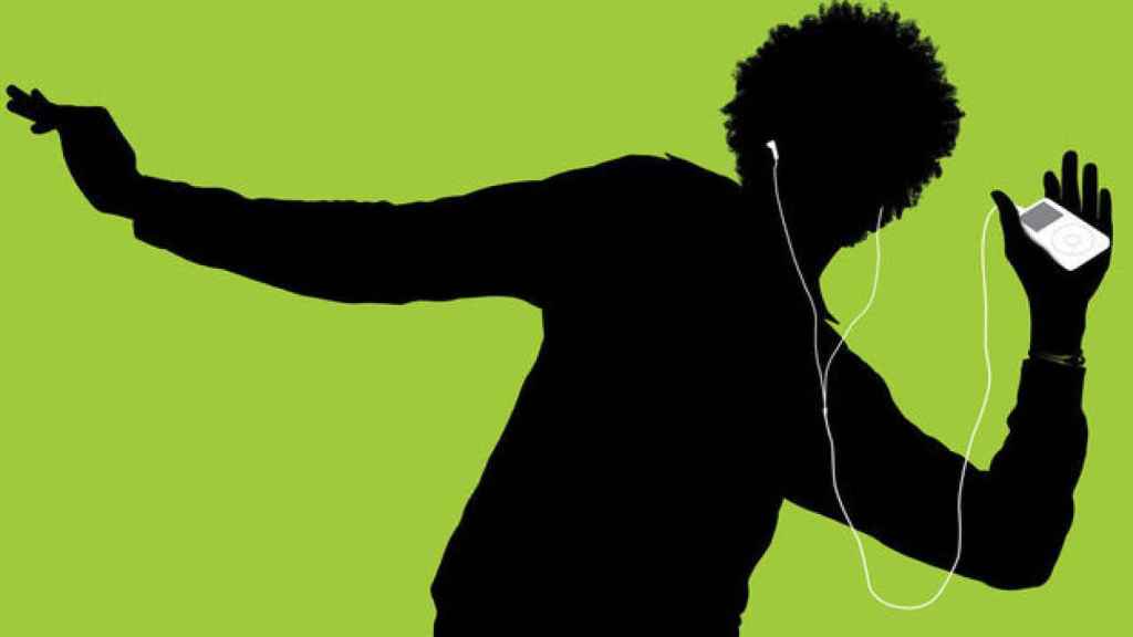 Apple's famous iPod ad silhouette