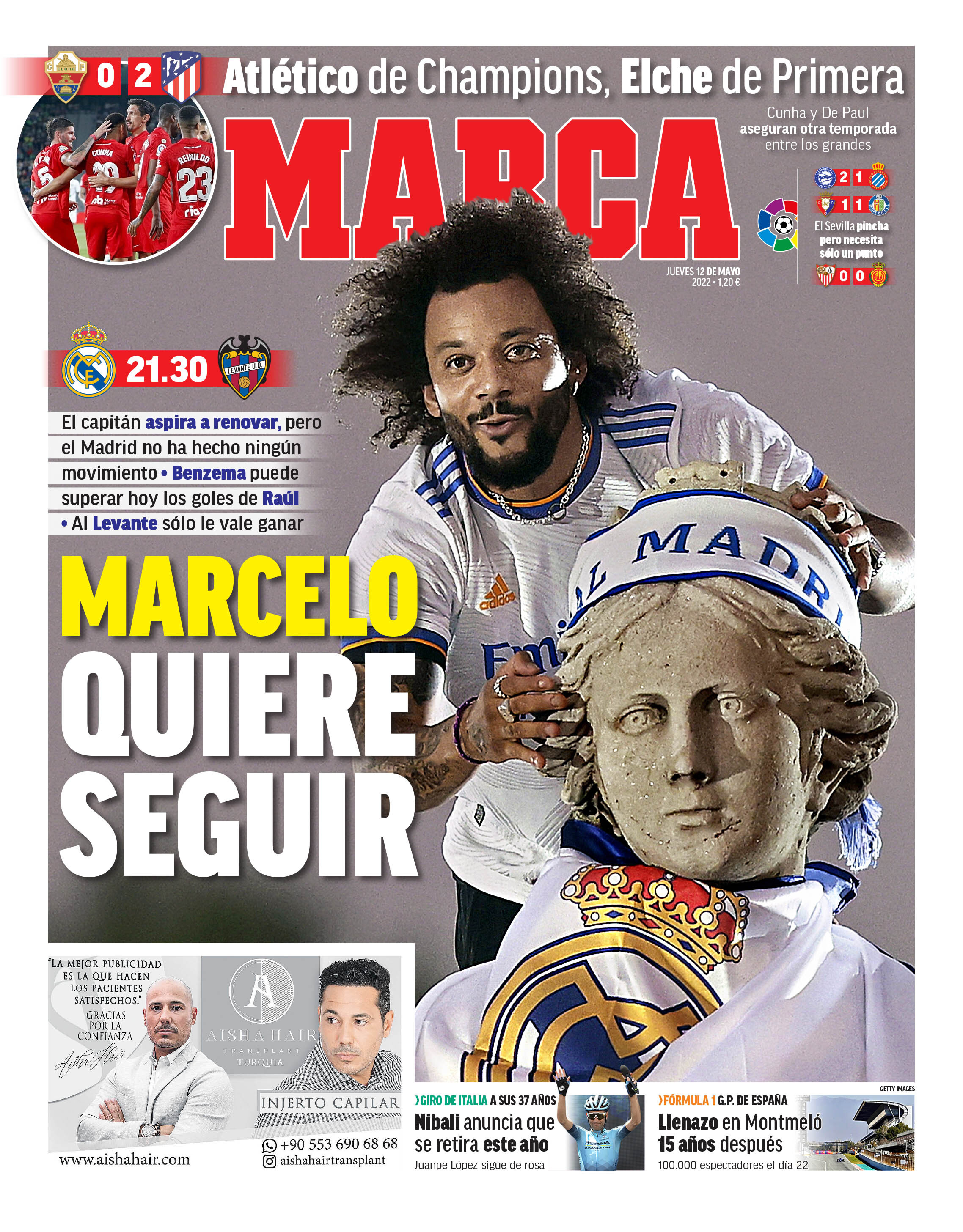 La Portada Del Periódico Marca Jueves 12 De Mayo Del 2022 Marcelo