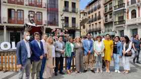 La alcaldesa de Toledo, Milagros Tolón, inaugura la Feria del Libro.