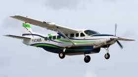 Un Cessna 208 Caravan, como el del incidente, en pleno vuelo.