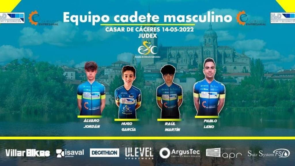 Alineación cadete ECS Casar de Cáceres