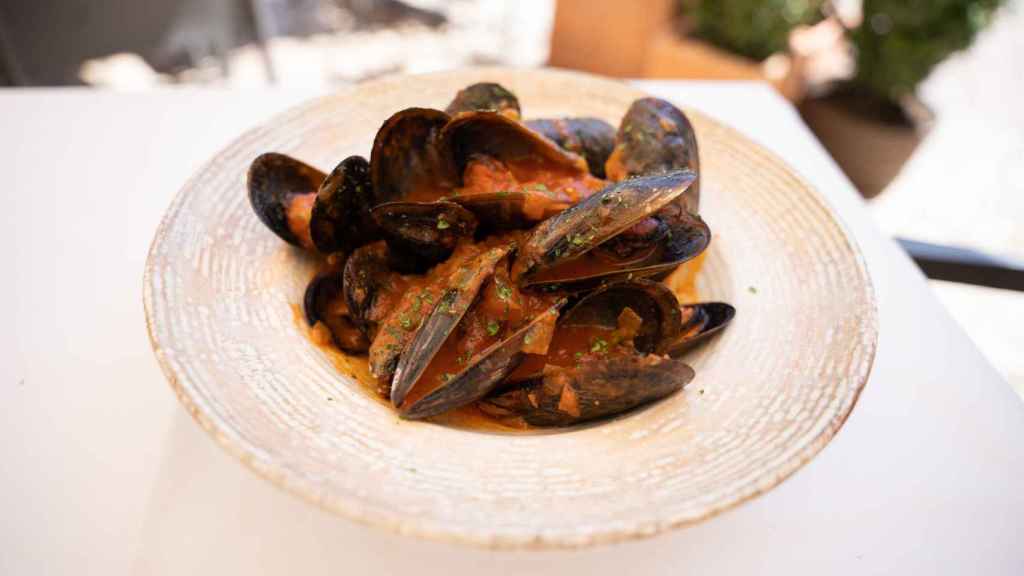 Mussels with tomato, a new dish on the menu.