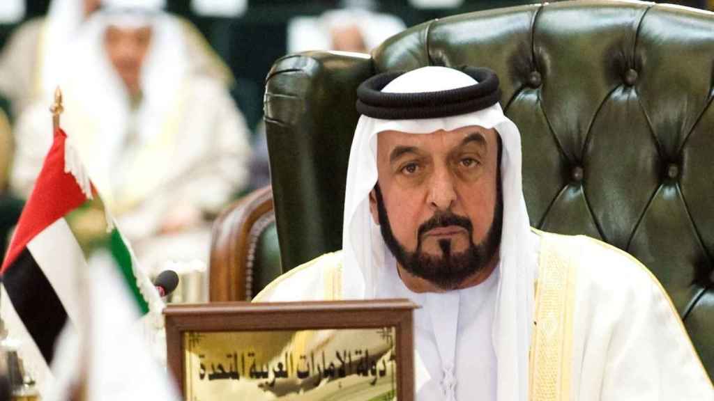 El presidente de Emiratos Árabes Unidos, Jalifa bin Zayed al Nahyan, en una imagen de archivo.