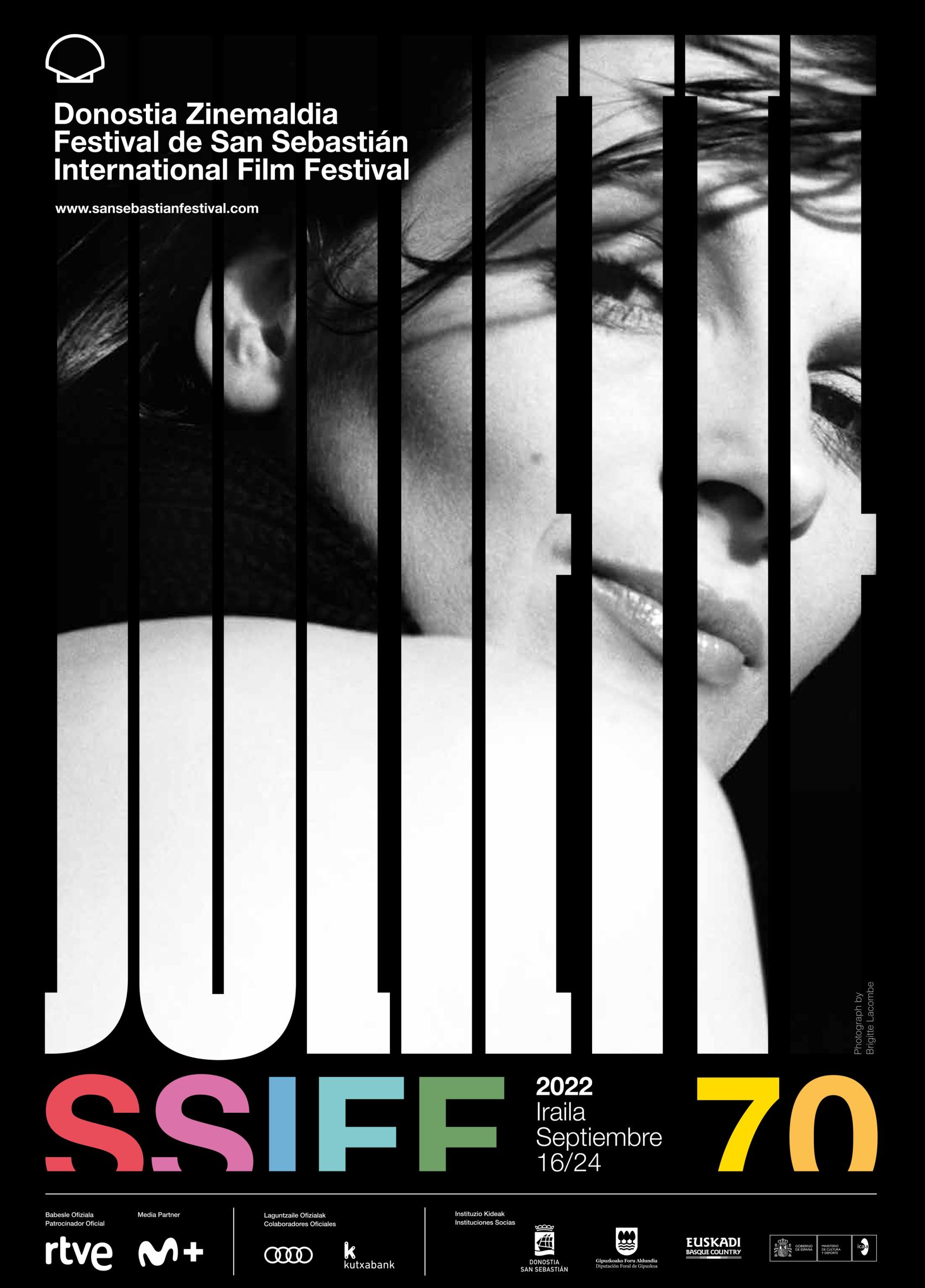 Juliette Binoche protagoniza el cartel de la 70.ª edición del Festival de San Sebastián