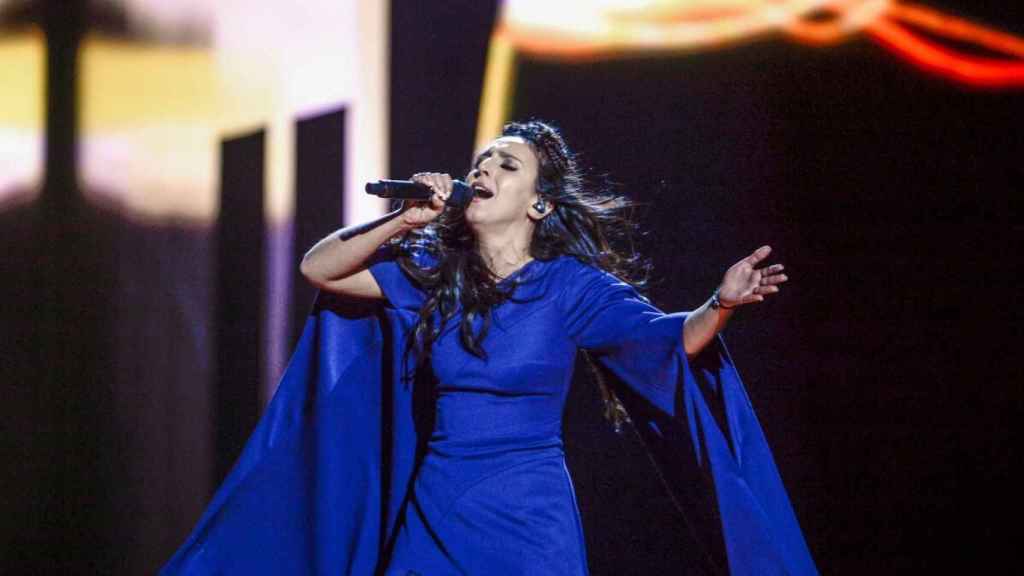 Jamala durante su actuación en Eurovisión en 2016.