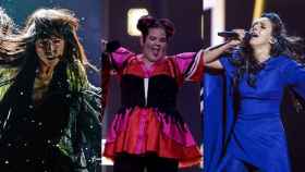 Loreen, Netta y Jamala, ganadoras de pasadas ediciones de Eurovisión.