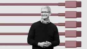 Tim Cook, CEO de Apple en un fotomontaje.