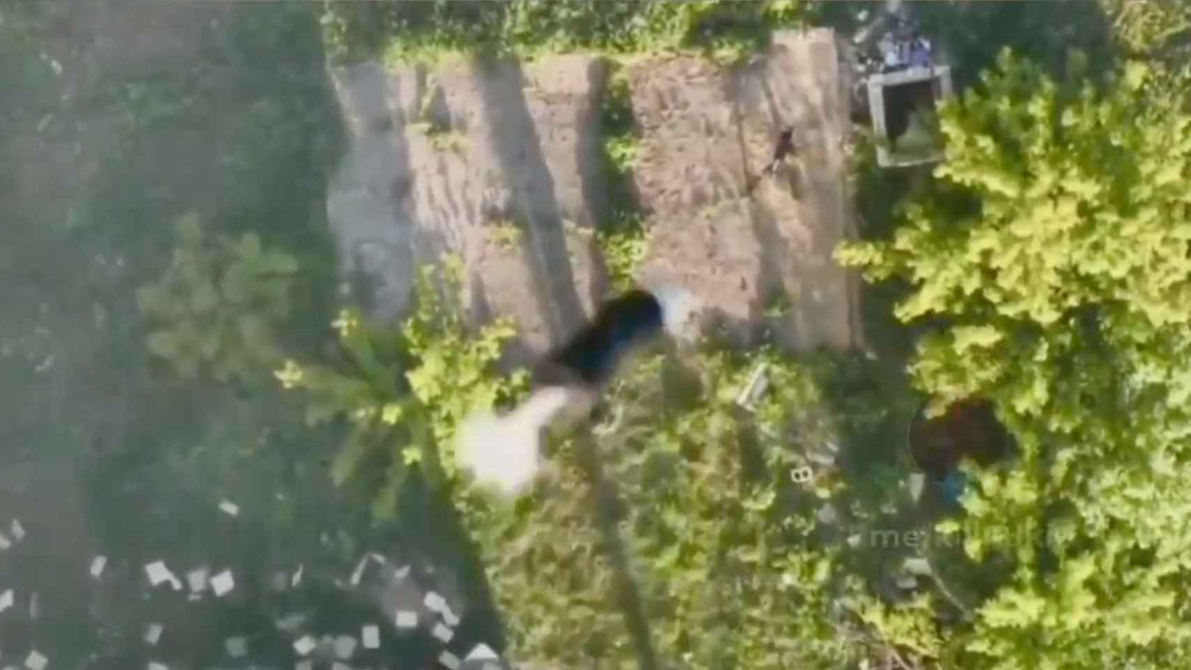 El impactante vídeo de un dron ucraniano lanzando una granada sobre un soldado ruso thumbnail
