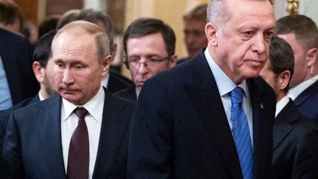 Erdogan y Putin en marzo de 2020.
