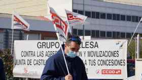 Imagen de la manifestación del año pasado en las ITV de Castilla y León