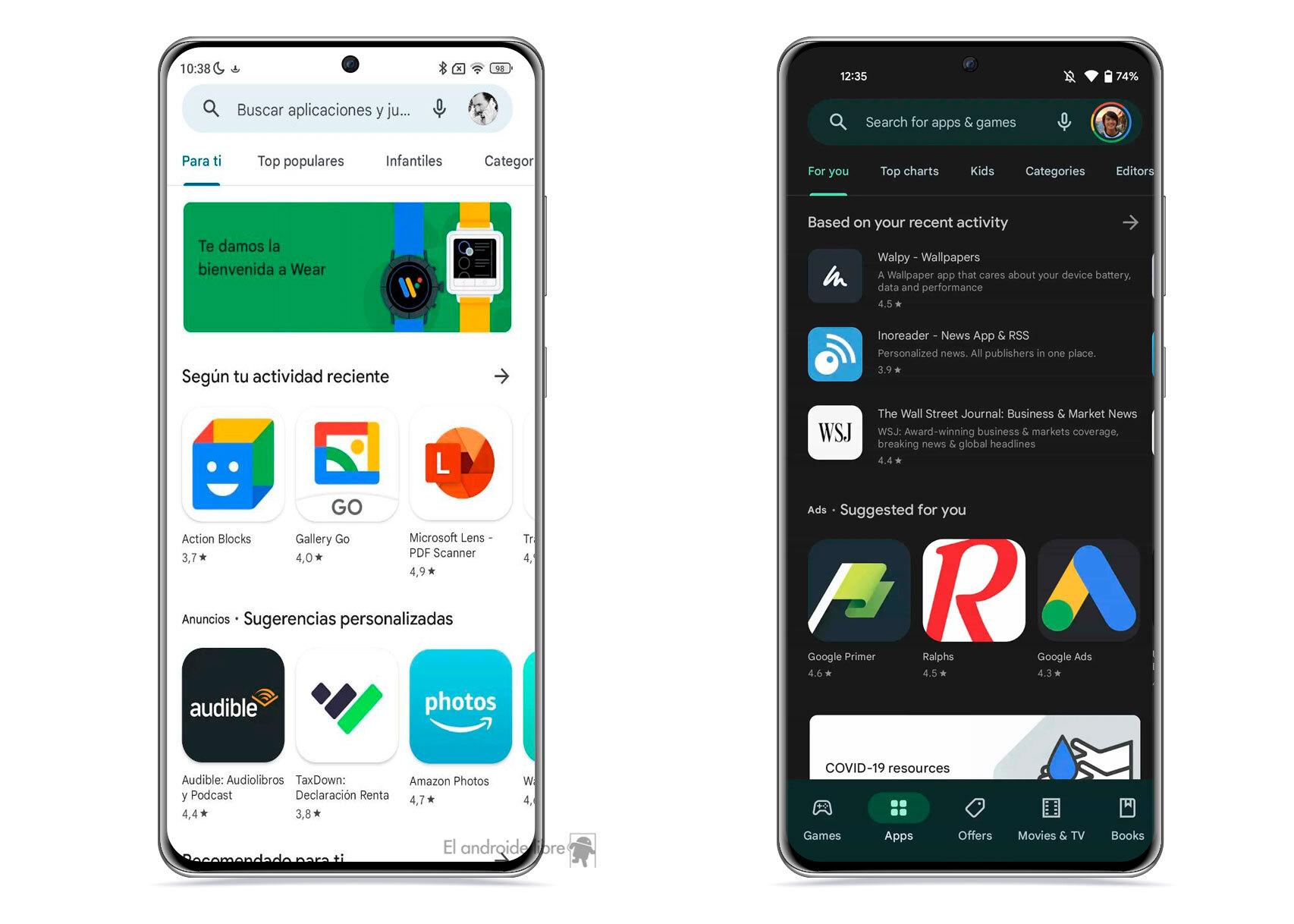 Google Play Store facilita la búsqueda de aplicaciones con sus nuevas  funciones