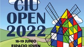 Cartel del Campeonato de Cubo Rubik en Ciudad Real