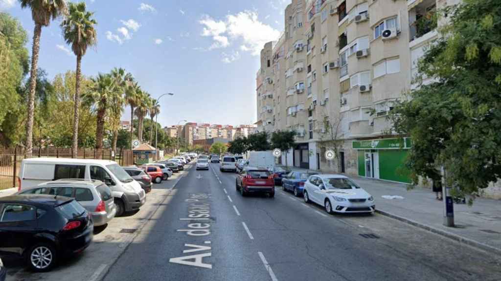 Calle de Málaga capital en la que se ha producido el atropello mortal.