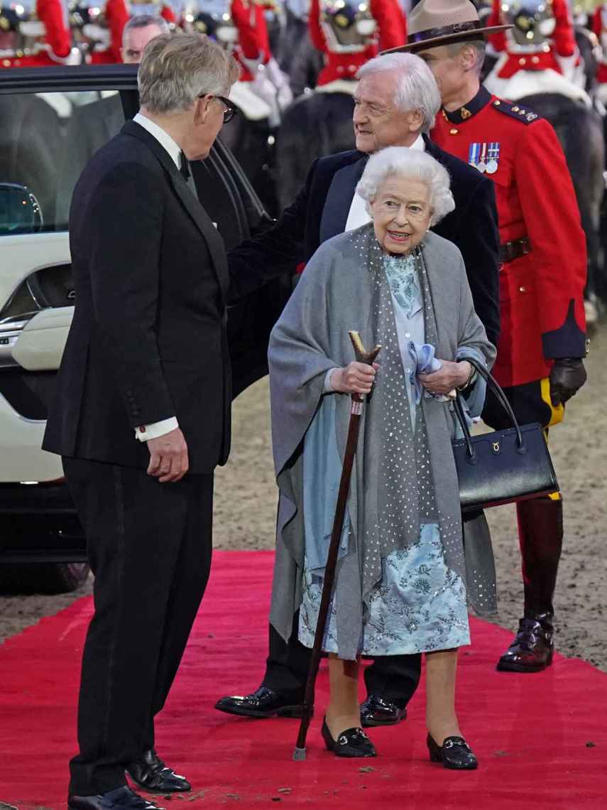 Isabel II en la alfombra roja del Royal Windsor Horse Show.
