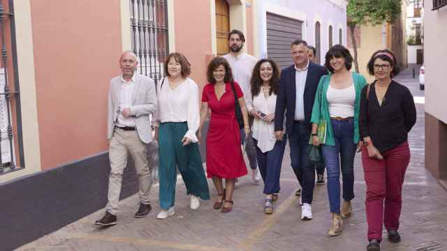 Miembros de 'Por Andalucía' en la presentación de la coalición.