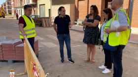 Visita de la obra en el barrio de San Isidro de Benavente