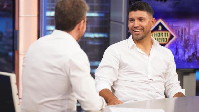 El Kun Agüero en 'El Hormiguero'.