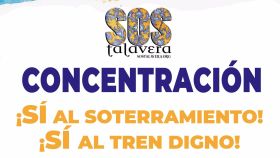 Convocan una concentración en Talavera de la Reina para reclamar el soterramiento del AVE