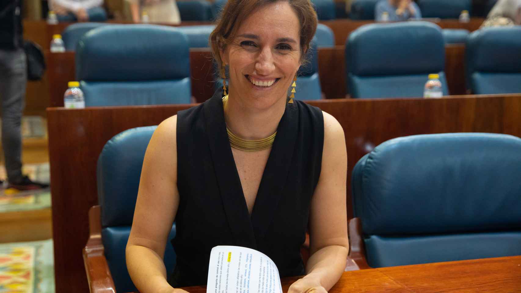 La portavoz de Más Madrid en la Asamblea de Madrid, Mónica García, durante un pleno del pasado mes de mayo.