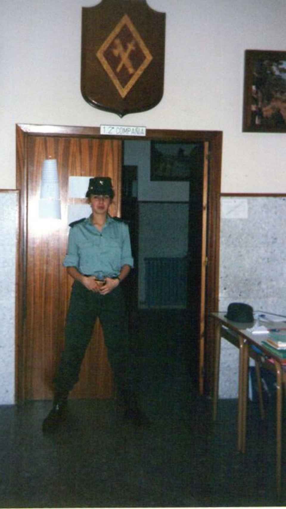 Amparo, nada más entrar en la Guardia Civil en 1992.