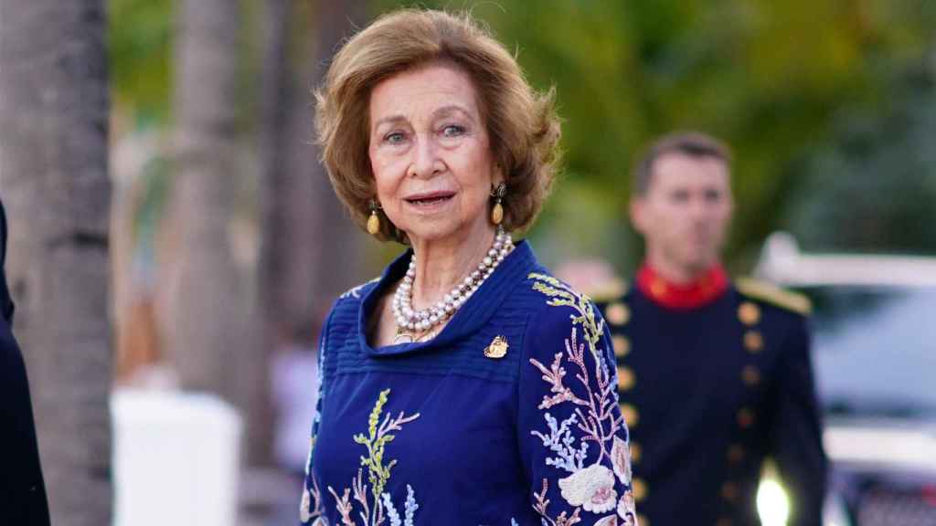 La reina Sofía, en Miami, en un acto homenaje a Juan Sebastian Elcano.