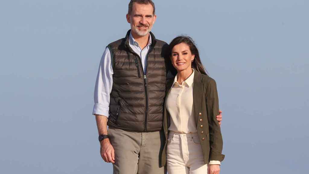 Felipe VI y Letizia en Huelva, 2020.