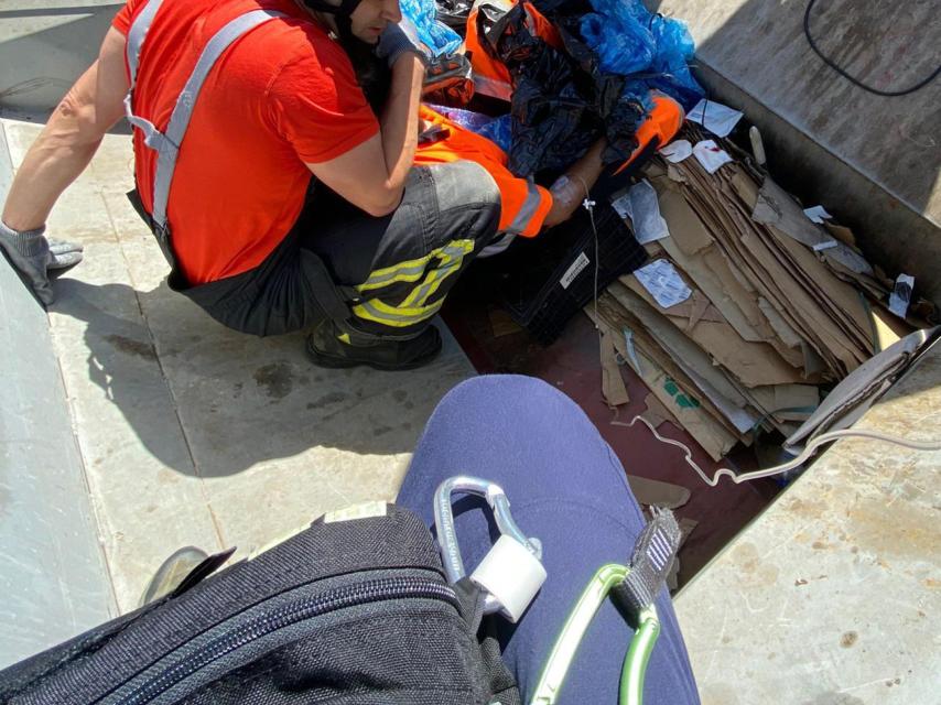 Herido un trabajador de recogida de residuos de León