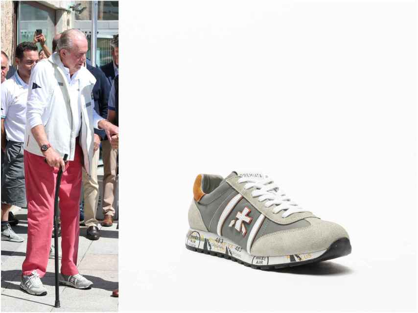Juan Carlos I ha llevado zapatillas deportivas de Premiata.