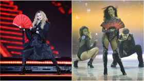 Madonna y Chanel, en el escenario con abanicos XXL.