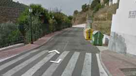 Imagen de la calle de Rincón de la Victoria (Málaga) en la que se ha producido el accidente mortal.