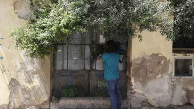 Casa abandonada donde presuntamente violaron a las dos niñas .
