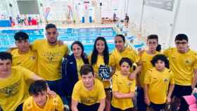 Nadadores zamoranes en Cáceres