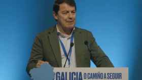 Fernández Mañueco en el Congreso del PP en Galicia