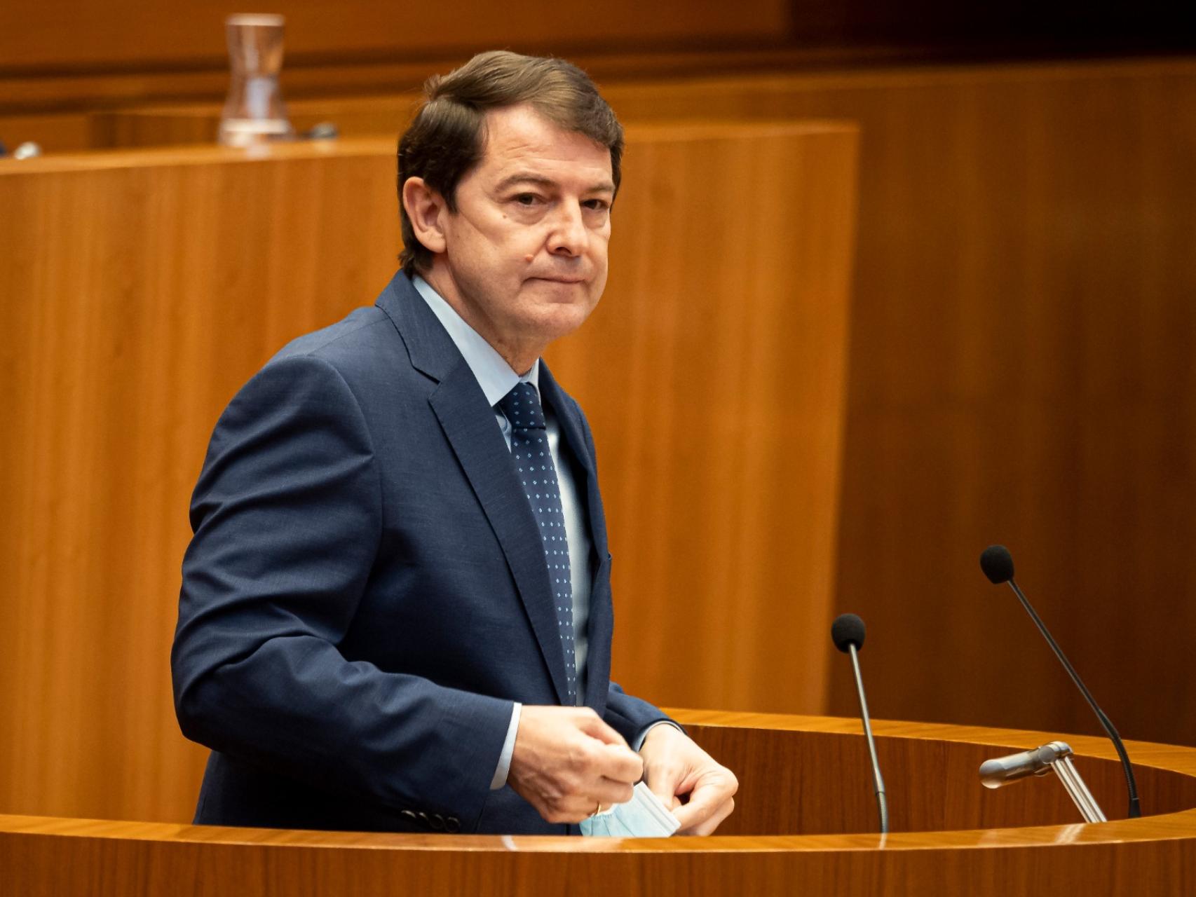 Alfonso Fernández Mañueco en una intervención