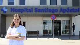 Natalia Karandiuk, oftalmóloga ucraniana en el Hospital Santiago Apóstol de Miranda de Ebro (Burgos)