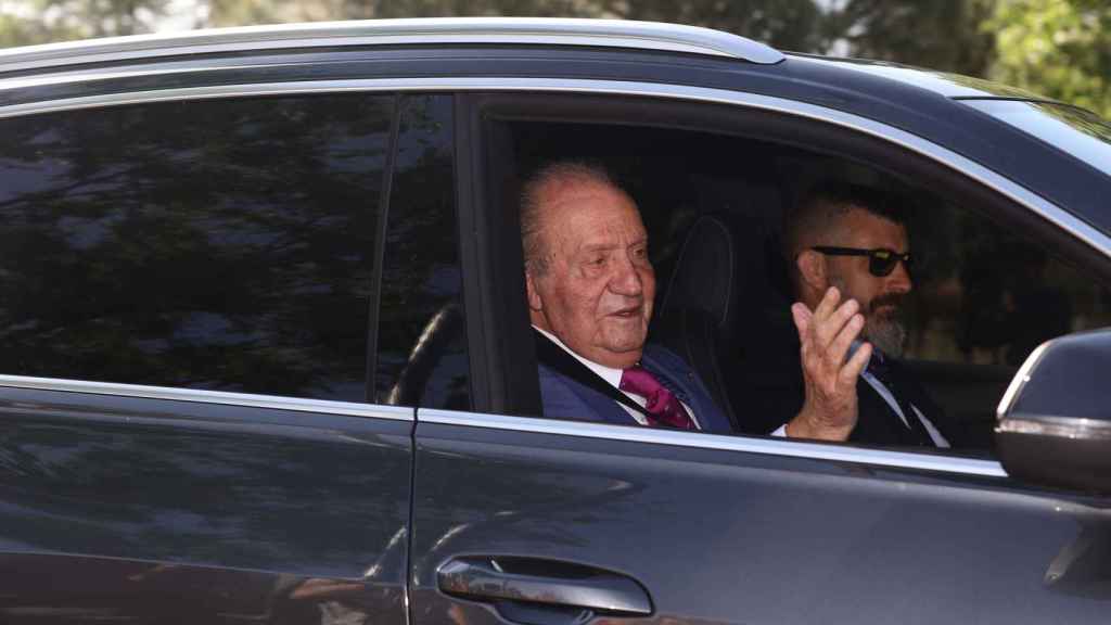 El Rey Juan Carlos llega a La Zarzuela.