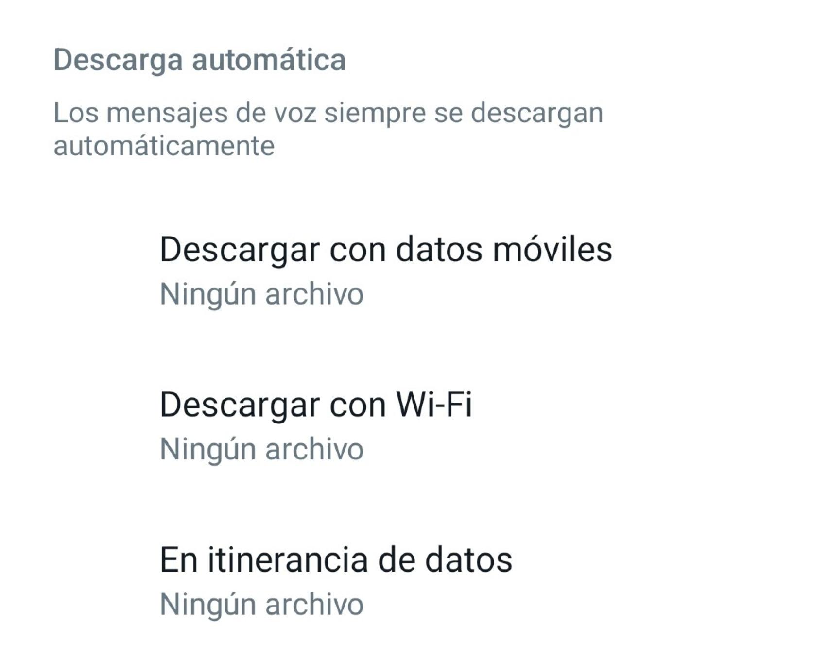 Descarga automática de adjuntos